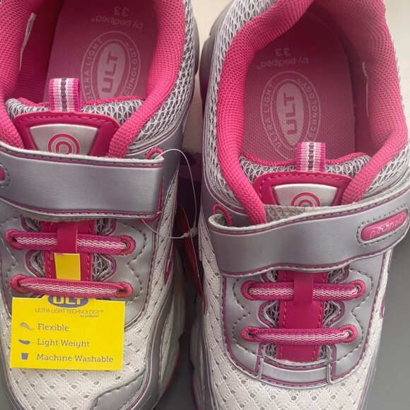 pediped Neptune Silver Raspberry sneakers - Picture 1 of 8